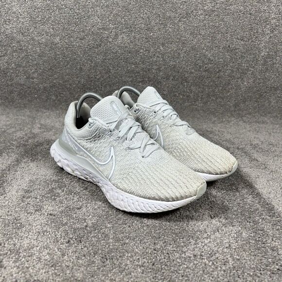 Nike React Infinity Run Flyknit 3 DD3024-004 Womens Size 9.5 Gray Running Shoes - Picture 3 of 13
